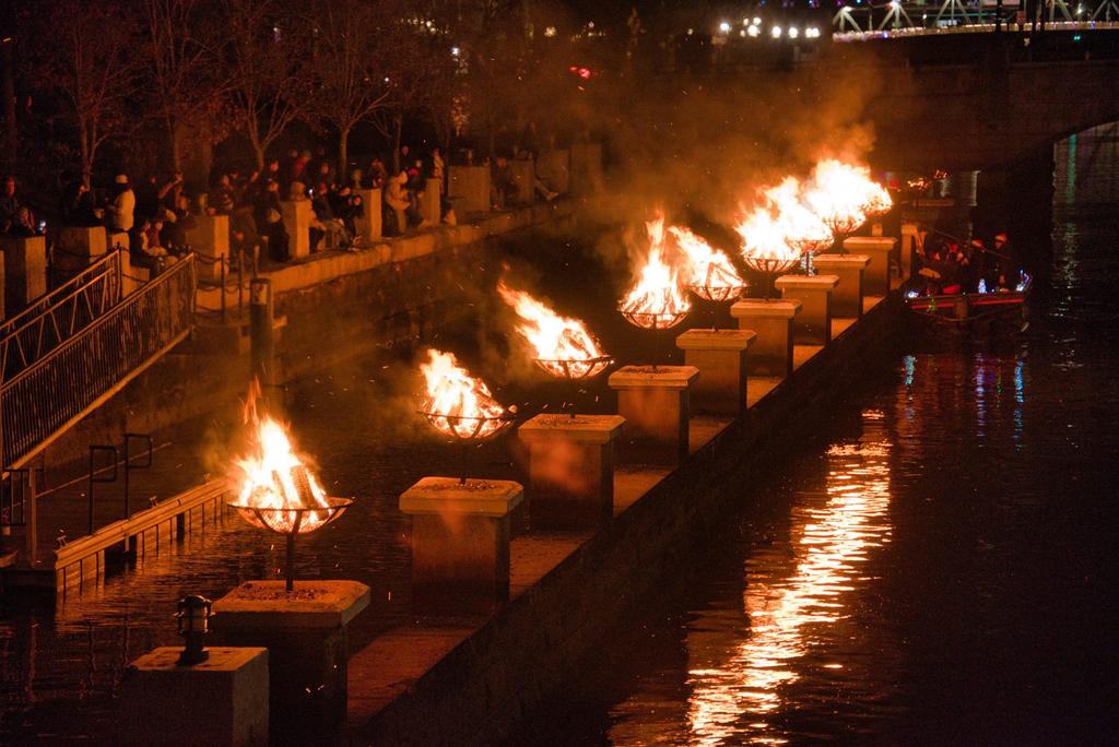 WaterFire – Juneteenth (Partial Lighting)