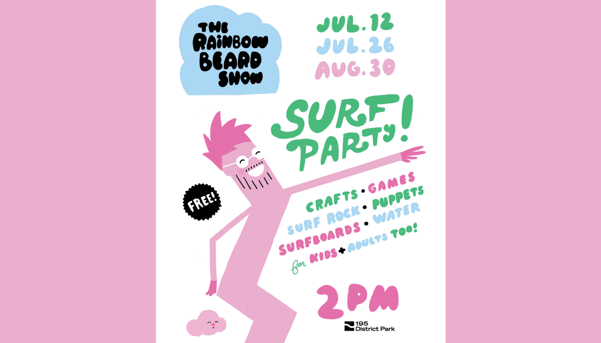The Rainbow Beard Show: SURF PARTY!