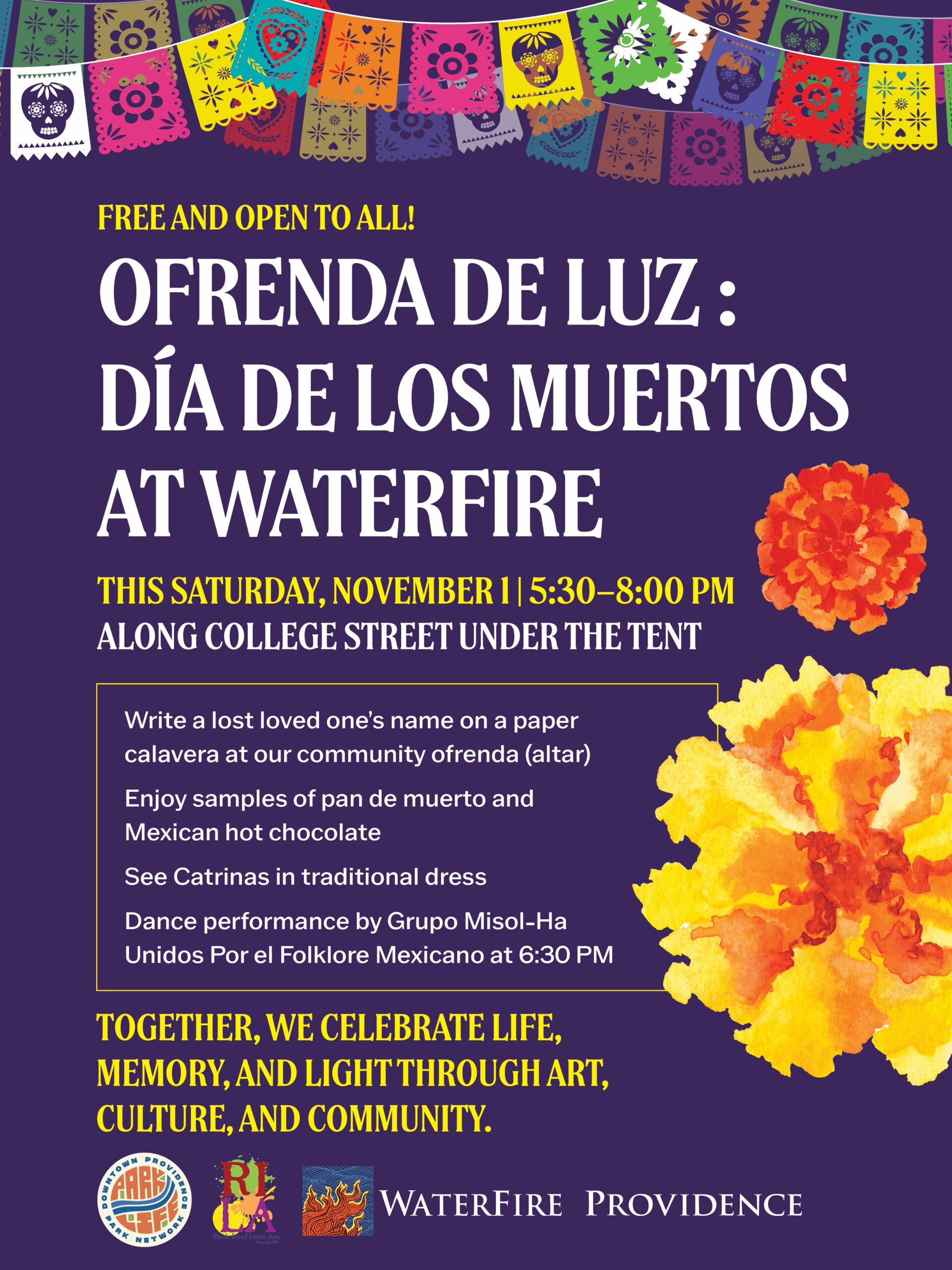 Ofrenda de Luz: Día de los Muertos at WaterFire