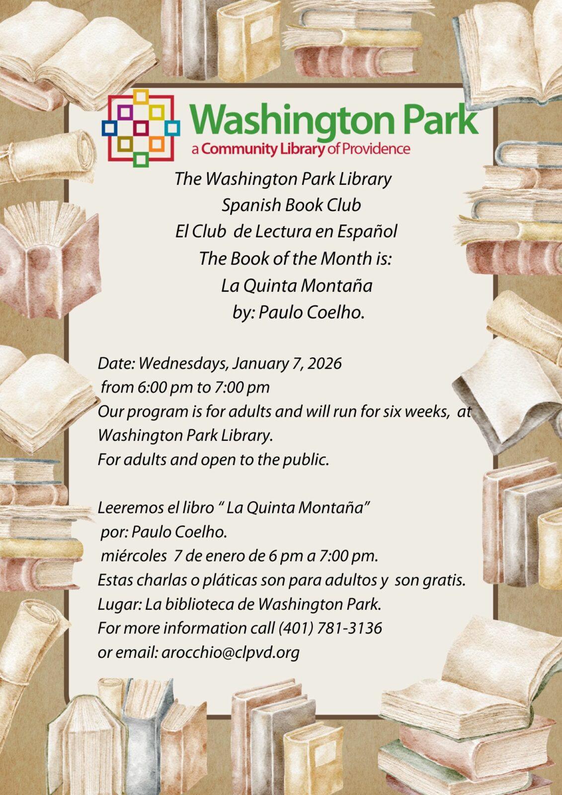 Spanish Book Club /  El Club  de Lectura en Español