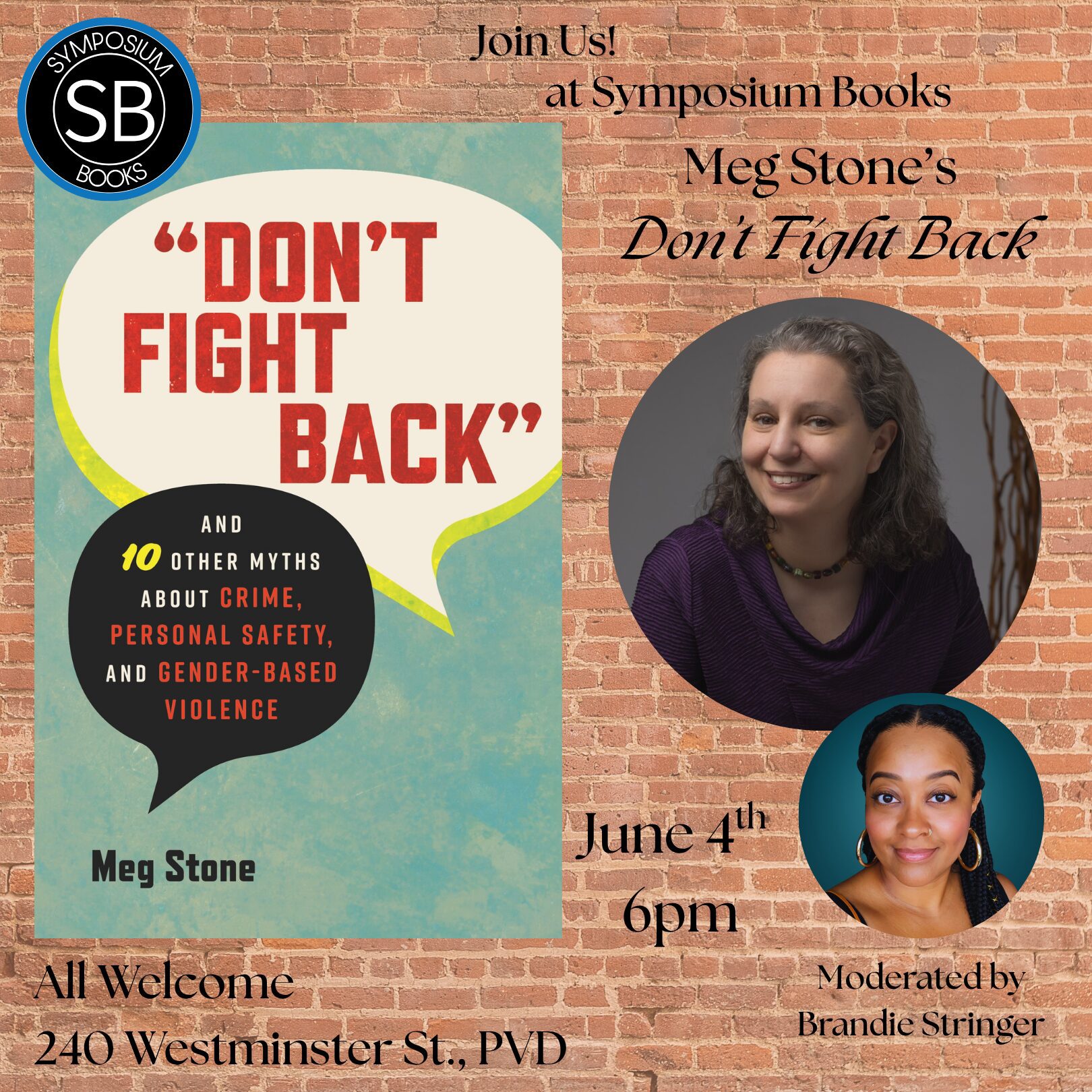 Author Event! Meg Stone’s “Don’t Fight Back”