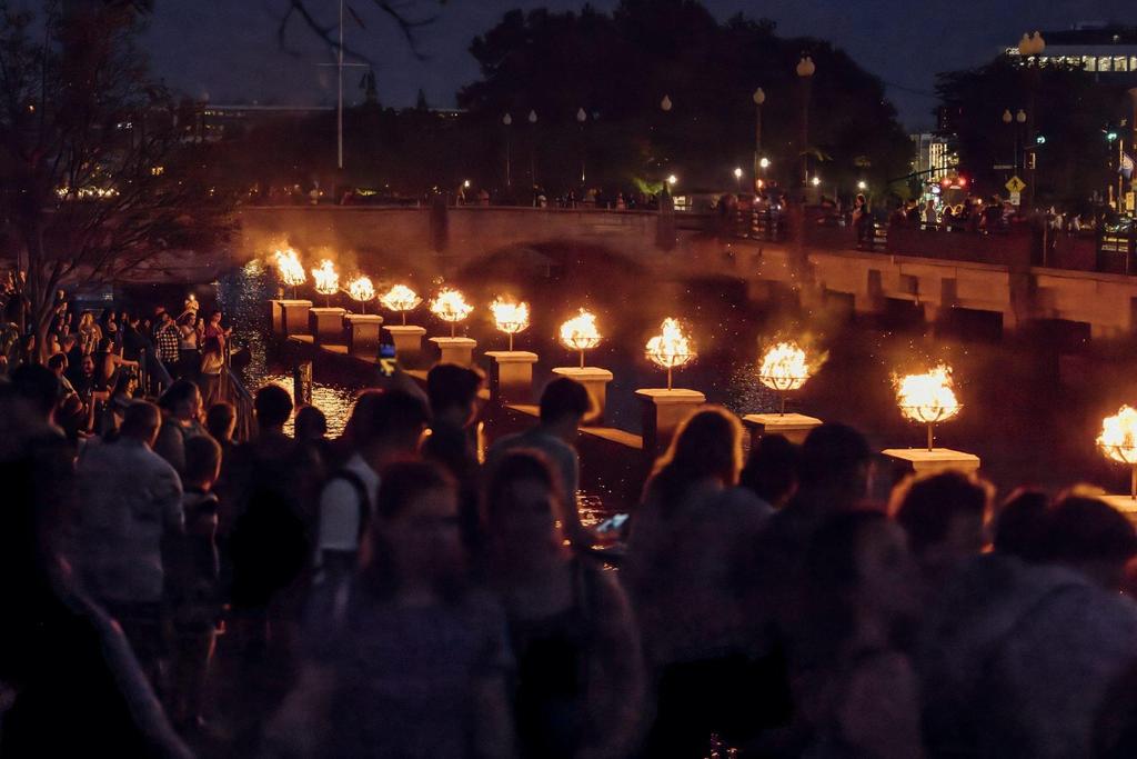 WaterFire Providence – Juneteenth & RI Pride Partial Lighting