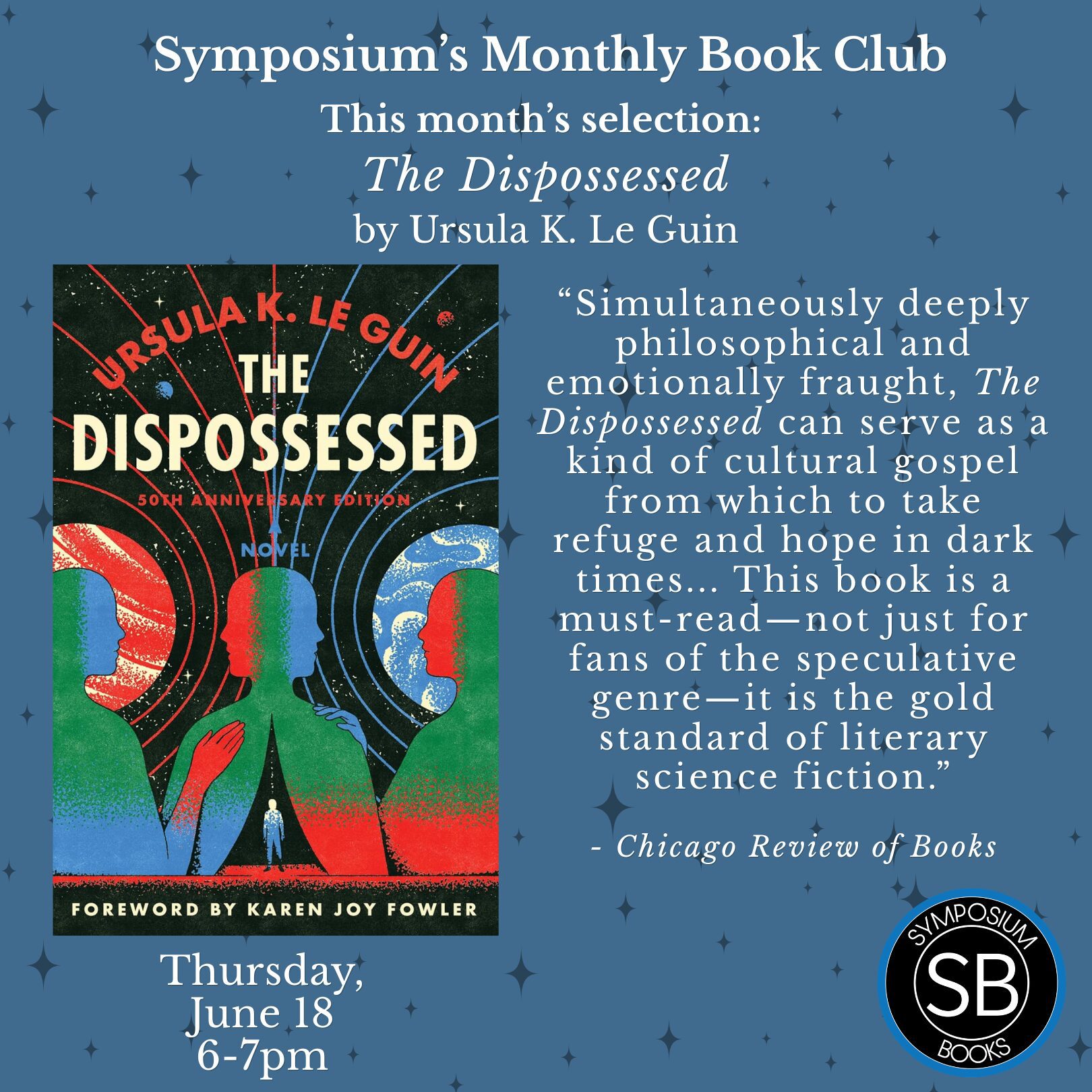 Symposium’s June Book Club