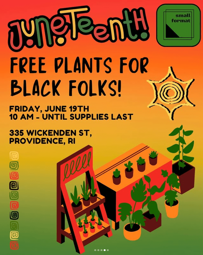 Juneteenth: Free Plants for Black Folks