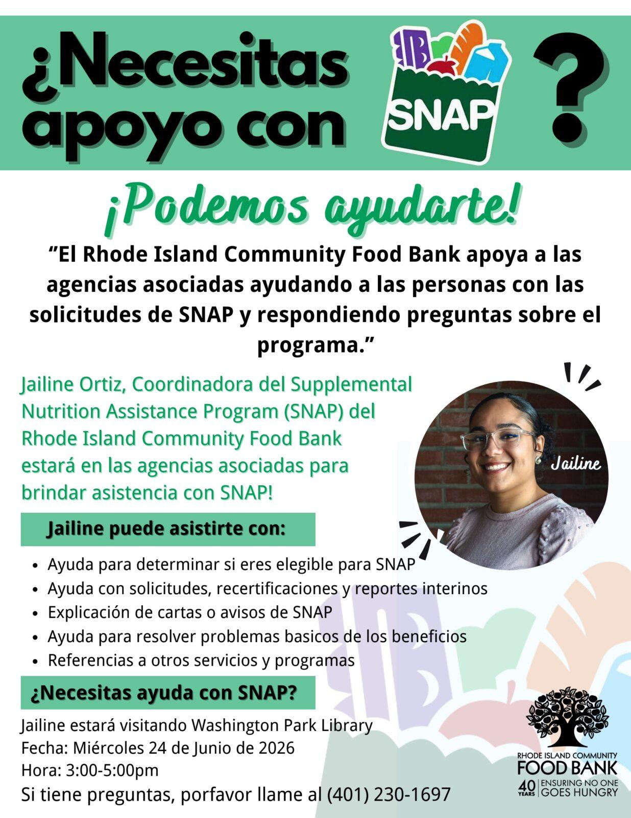 SNAP at the Library — Information & Assistance.