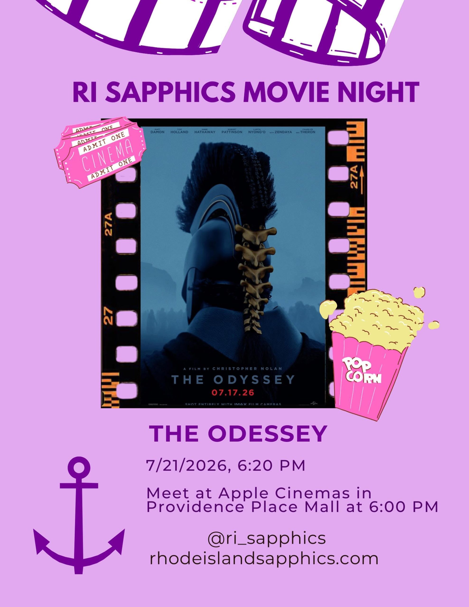 RI Sapphics Movie Night: The Odyssey