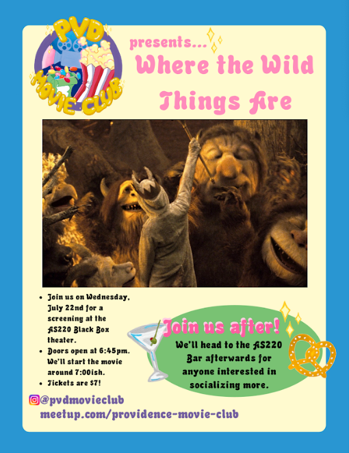 PVD Movie Club presents: Where the Wild Things Are