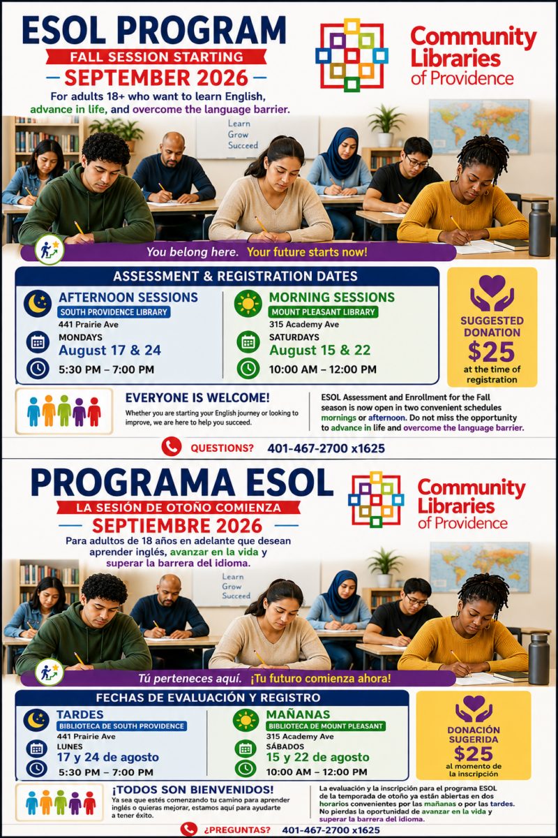 ESOL – Evaluation & Registration – Fall 2026
