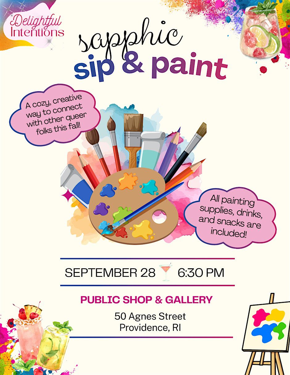 Autumn Sapphic Sip & Paint