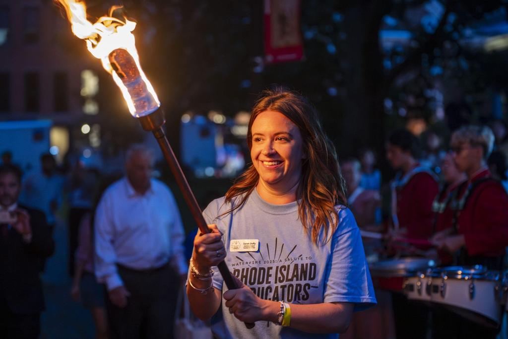 WaterFire Full Lighting: Celebrating Rhode Island Educators