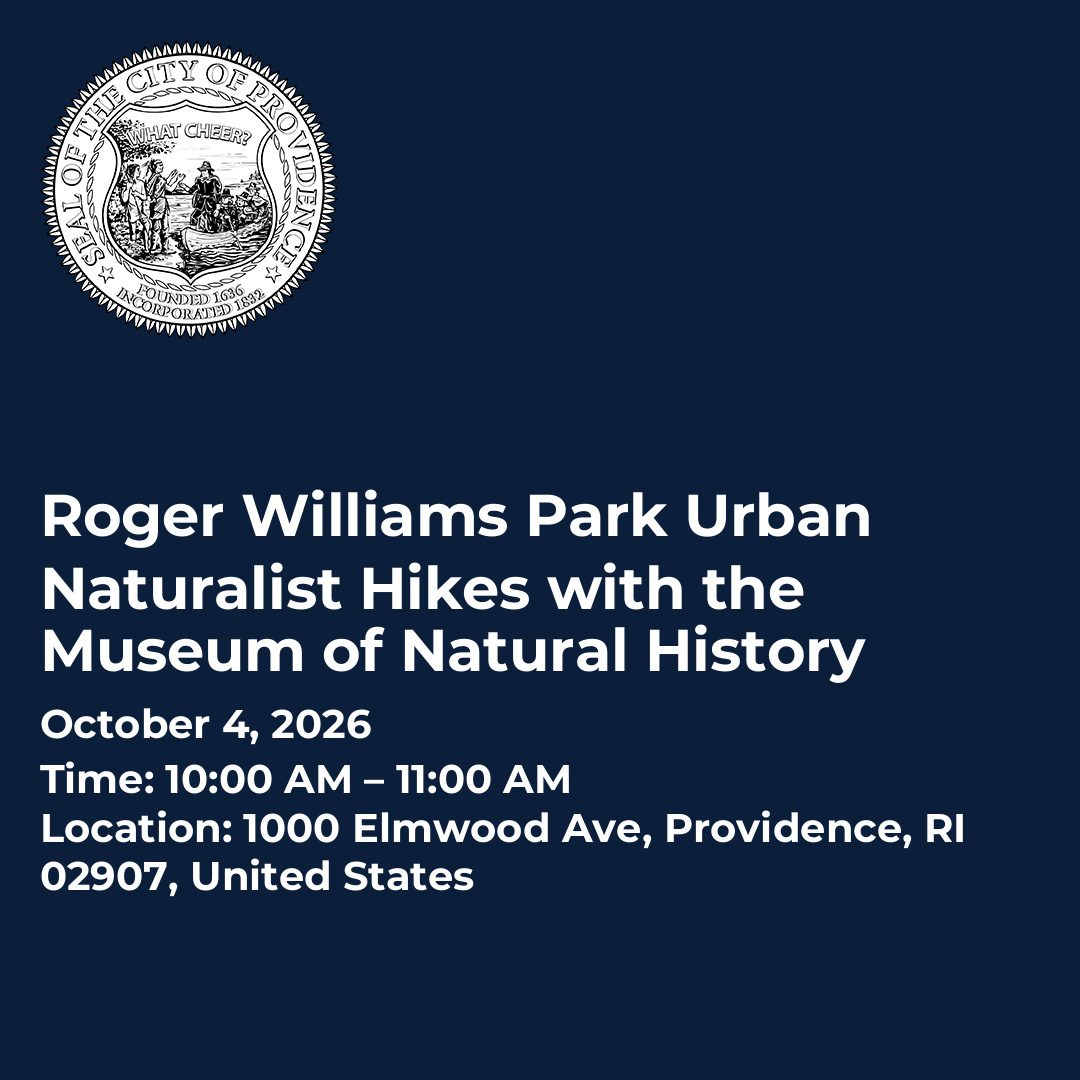 Roger Williams Park Urban Naturalist Hikes with the Museum of Natural History