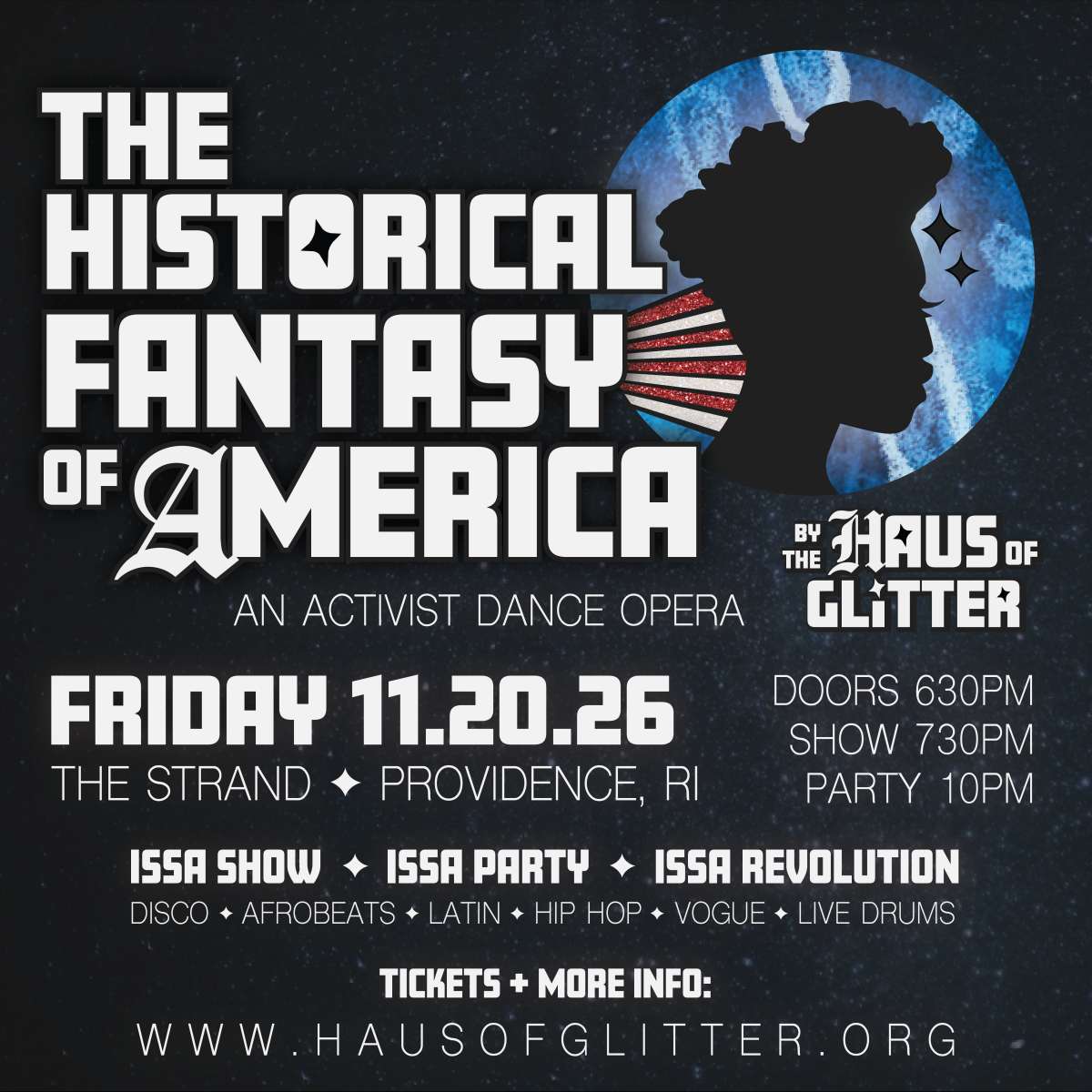 The Haus of Glitter Show + Party: The Historical Fantasy of America