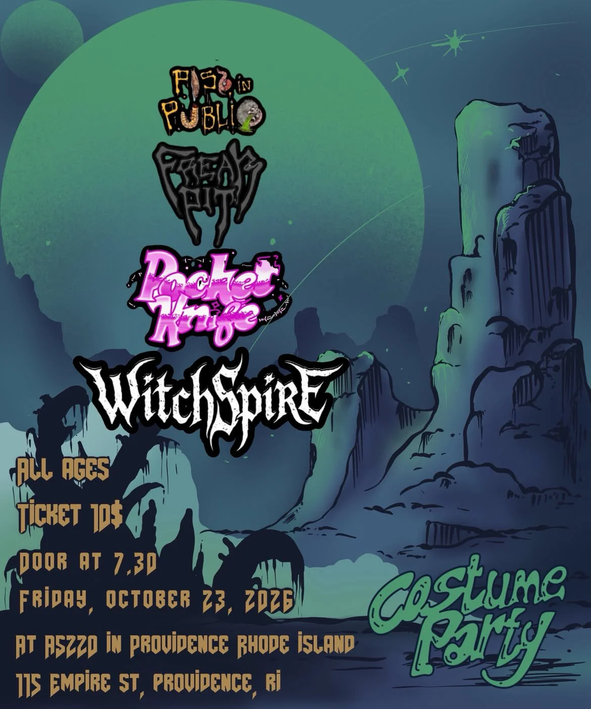 Piss in Public + Freak Pit + Pocket Knife + WitchSpire