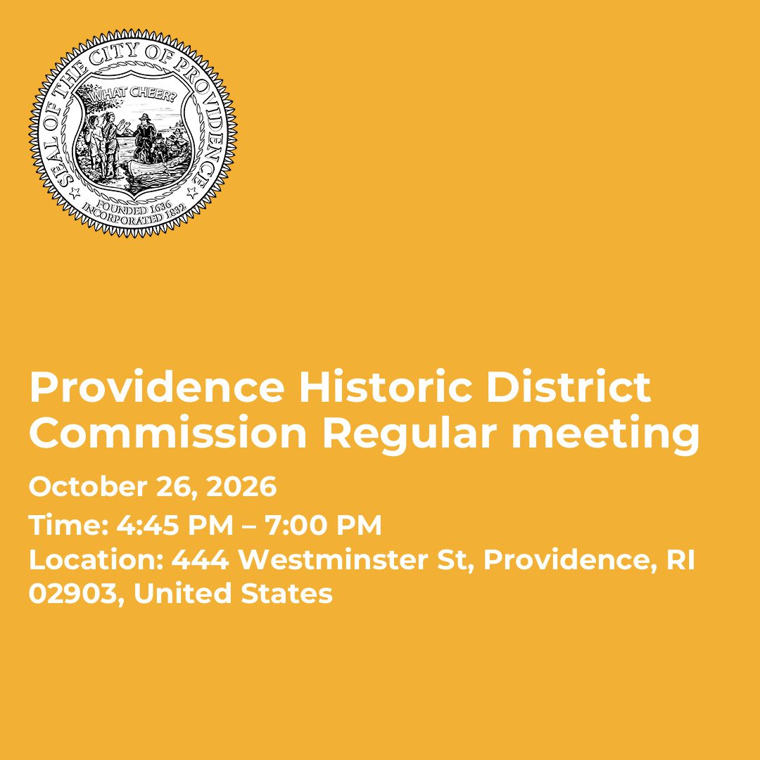 Providence Historic District Commission Regular meeting