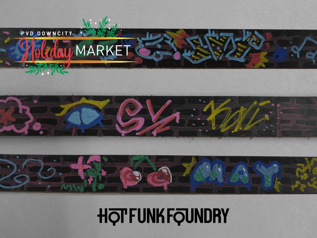 Hot Funk Foundry: Leather Belt Graffiti Wall
