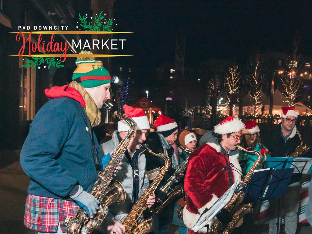 PVD Holiday Saxophone Choir at PVD Downcity Holiday Market
